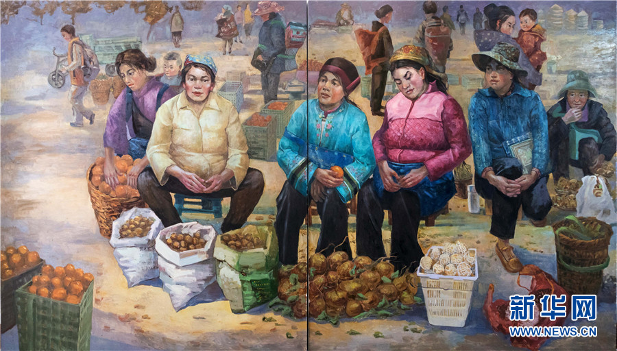 云南美术馆展出高校师生优秀画作 用艺术记录边疆发展