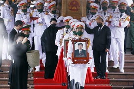 越南为原越共中央总书记黎可漂举行国葬