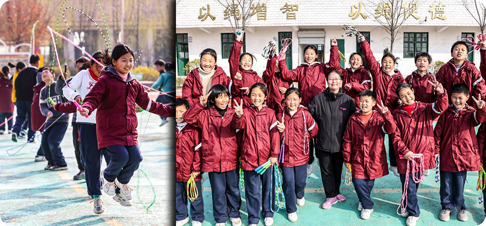 江苏睢宁：花样少年 “绳”采飞扬