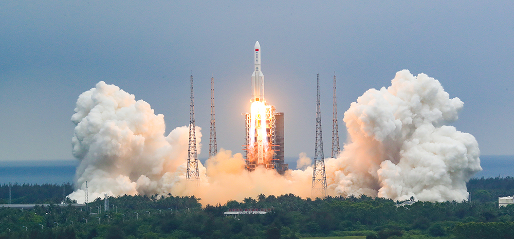 中国空间站天和核心舱发射任务成功