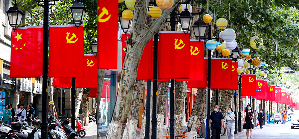 春城昆明迎接建党百年华诞氛围渐浓