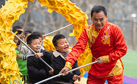 非遗文化走进乡村幼儿园