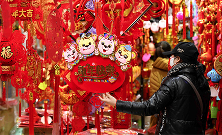 春节临近 消费市场年味浓