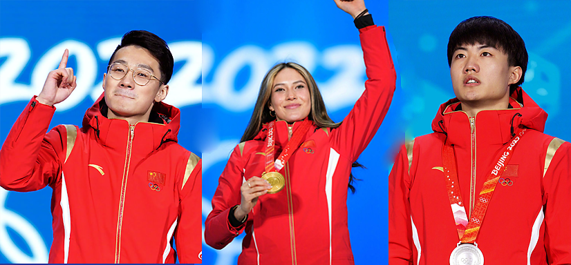 三面五星红旗升起！中国健儿领奖高清大图来了