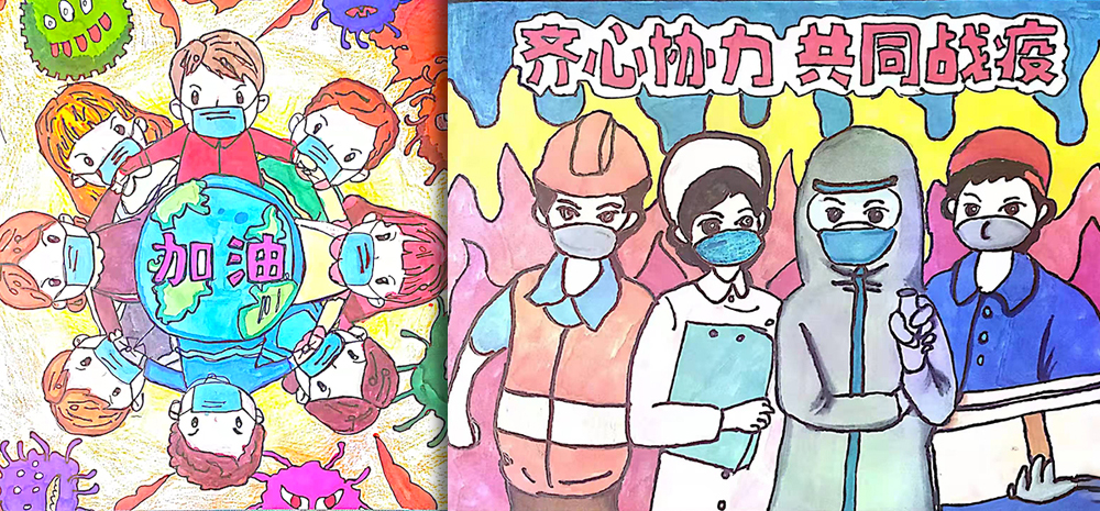 蒙自：同心抗疫 以画助力
