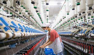 တရုတ်နိုင်ငံ၏ အထည်အလိပ် နှင့် အဝတ်အစား တင်ပို့မှု ပထမလေးလအတွင်း ၈ ဒသမ ၆၅ ရာခိုင်နှုန်း မြင့်တက်