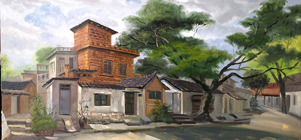 “画”说蒙自东大街 记录历史印痕