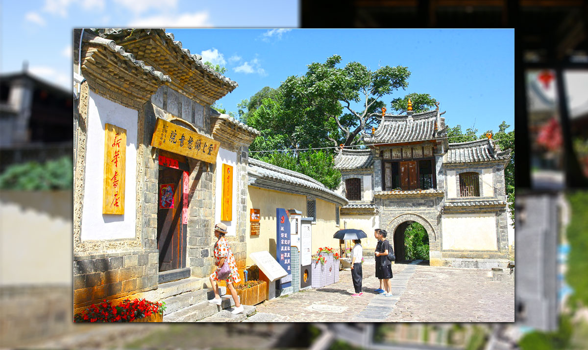 云南建水暑期旅游热 团山古村迎客来