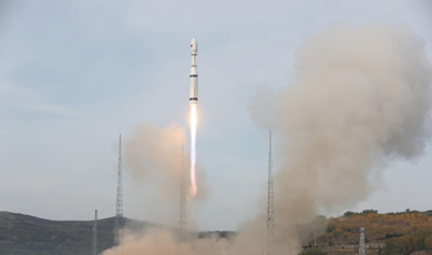 China launches three new satellites into space