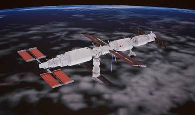 Airshow China set to exhibit space station combination replica