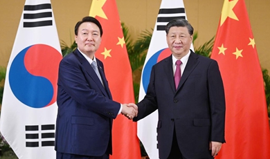 Xi meets S. Korean President Yoon Suk-yeol