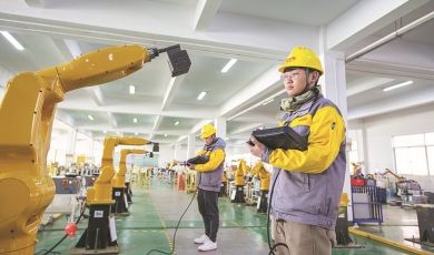 China shoots to fifth place in robot density rankings