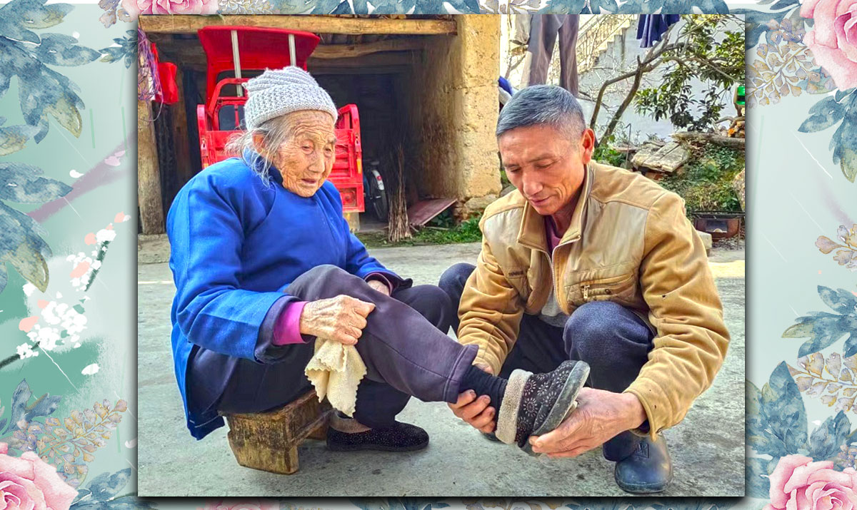 新春走基层 | “背带大叔”很少再背母亲看病