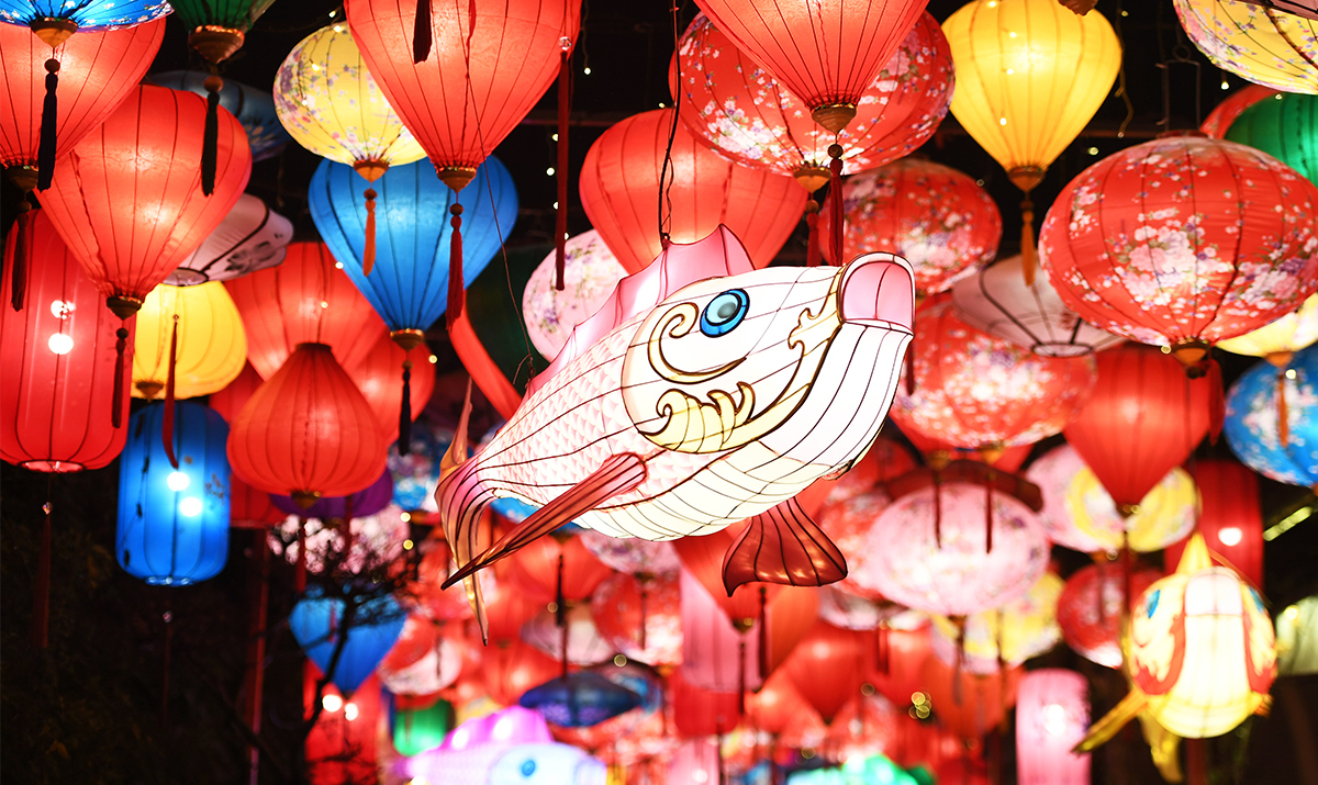 秦淮灯会璀璨夜