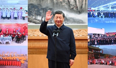 Xi makes video calls to people across China, extending festive greetings ahead of Year of Rabbit