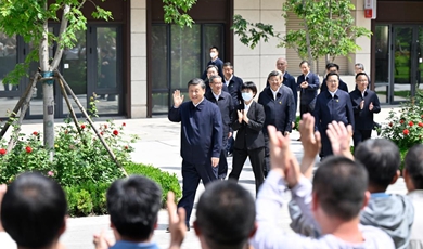 Xi inspects Xiong'an New Area, urges new progress for 