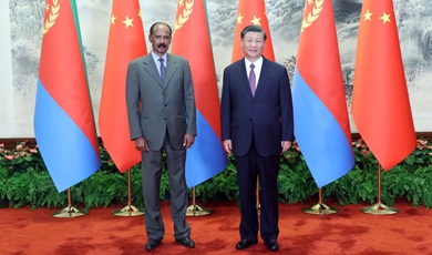 Xi holds talks with Eritrean president