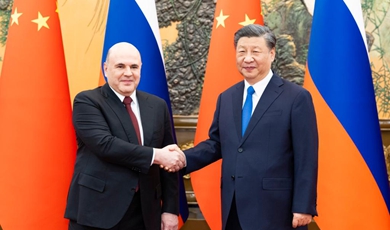 Xi meets Russian PM