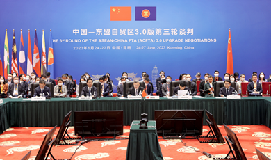 China, ASEAN hold 3rd talk on FTA Version 3.0 in Kunming