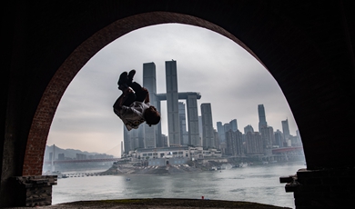 Parkour gaining popularity among Chinese youths