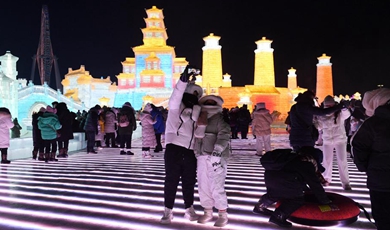 Ice and snow tourism hits in northeast China