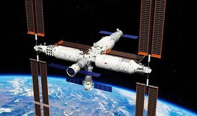  ยานอวกาศขนส่งสินค้าเทียนโจวหมายเลข 7 ได้เชื่อมต่อกับสถานีอวกาศ