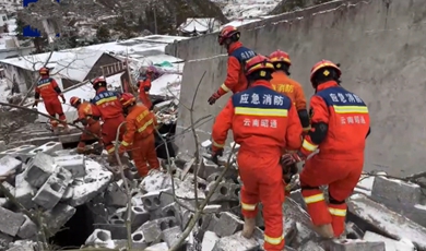 44 buried in NE Yunnan’s landslide