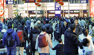 China's Spring Festival travel rush begins with record surge