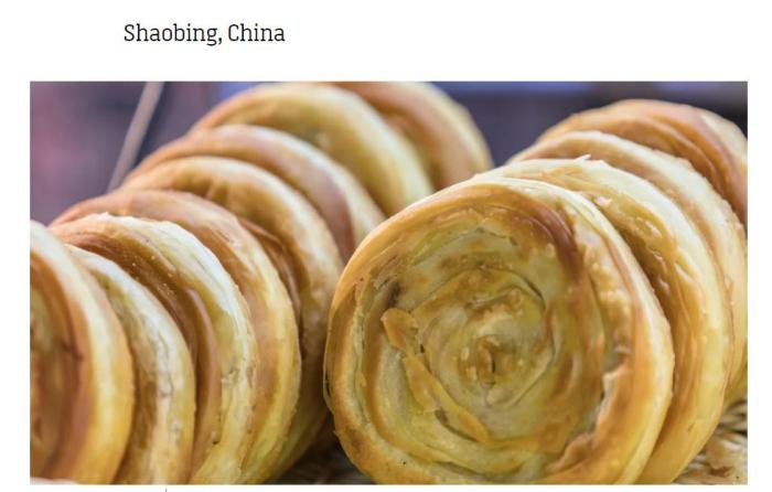 Shaobing listed as world’s top 50 breads