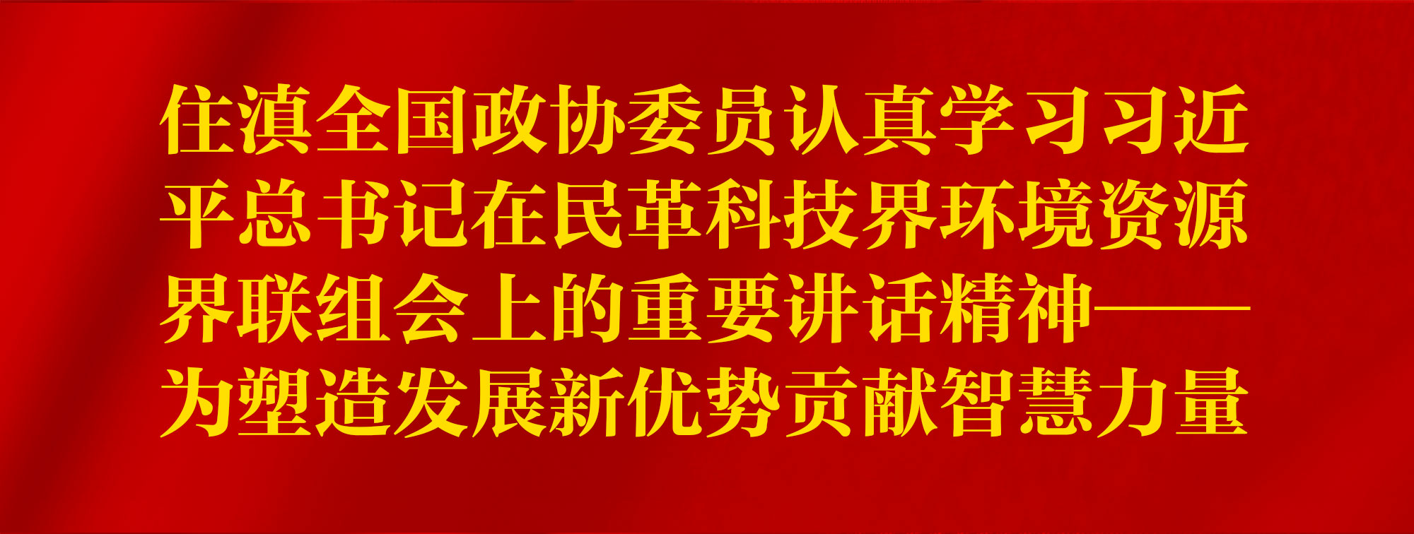 住滇全国政协委员认真学习习近平总书记在民革科技界环境资源界联组会上的重要讲话精神——为塑造发展新优势贡献智慧力量