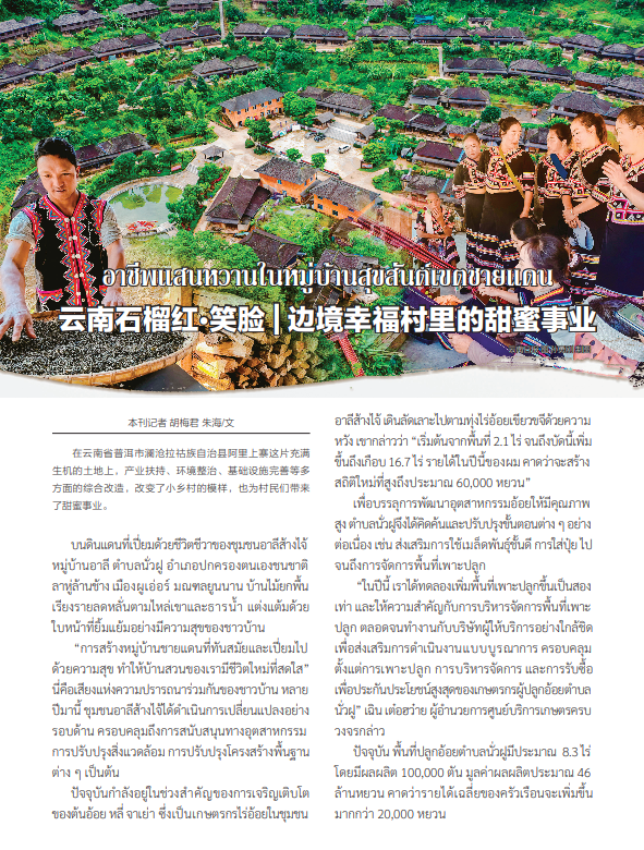 อาชีพแสนหวานในหมู่บ้านสุขสันต์เขตชายแดน
