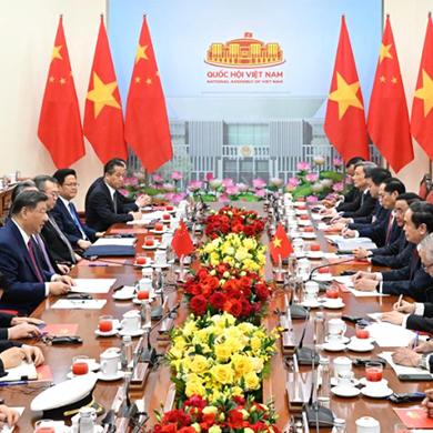 Chủ tịch Trung Quốc Tập Cận Bình tiếp Chủ tịch Quốc hội Việt Nam Trần Thanh Mẫn