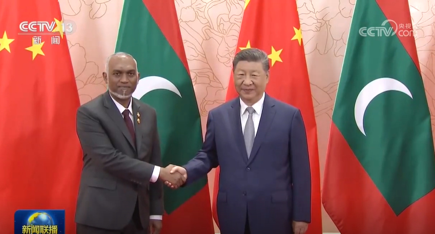 Xi meets with Maldivian President
