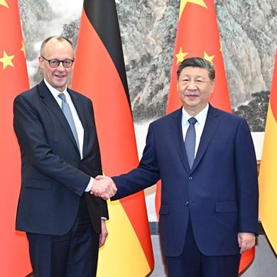 Chủ tịch Tập Cận Bình hội kiến Thủ tướng Đức Merz