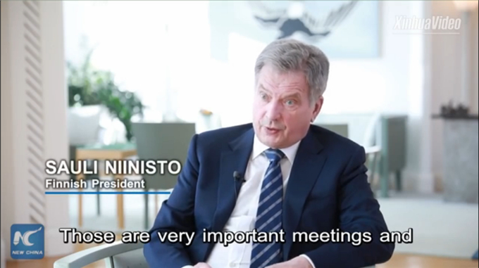 Finnish president says China's 