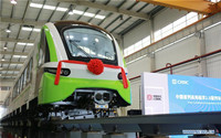 China's new maglev train rolls off production line