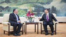 Chinese president meets U.S. Secretary of State