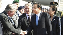 Chinese premier arrives in Germany for official visit