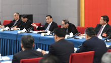 Chinese leaders join panel discussions with political advisors