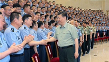 Xi meets with PLA Air Force Party Congress delegates