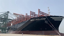 World's largest container ship sets sail from Tianjin