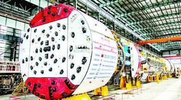 China's largest rock tunnel boring machine delivered