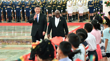 Xi vows closer ties with Ghana, Mongolia