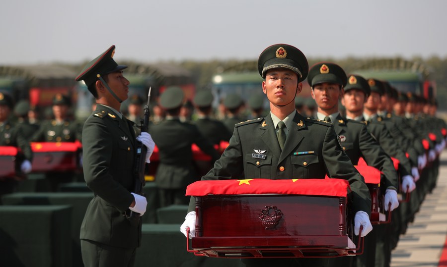 Remains of 117 Chinese soldiers killed in Korean War returned