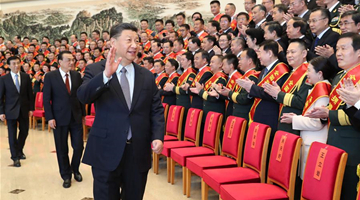 Xi meets with role models for promoting military-civilian solidarity