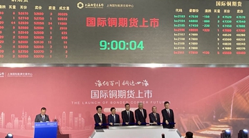 Shanghai exchange unveils copper futures product