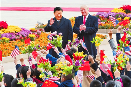 习近平同美国总统特朗普举行会谈