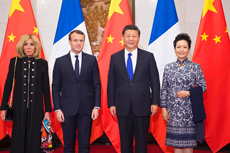 习近平会见法国总统马克龙
