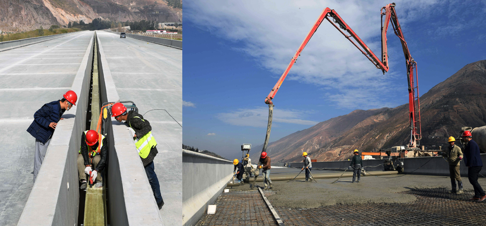 云南东格高速公路建设的筑路先锋