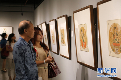 中国画家李愚“观音画展”在马来西亚举行